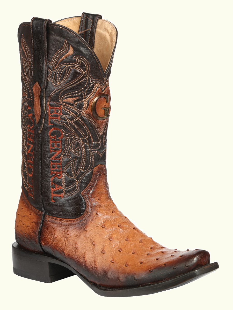 Bota Piel Original Exotica Avestruz El General