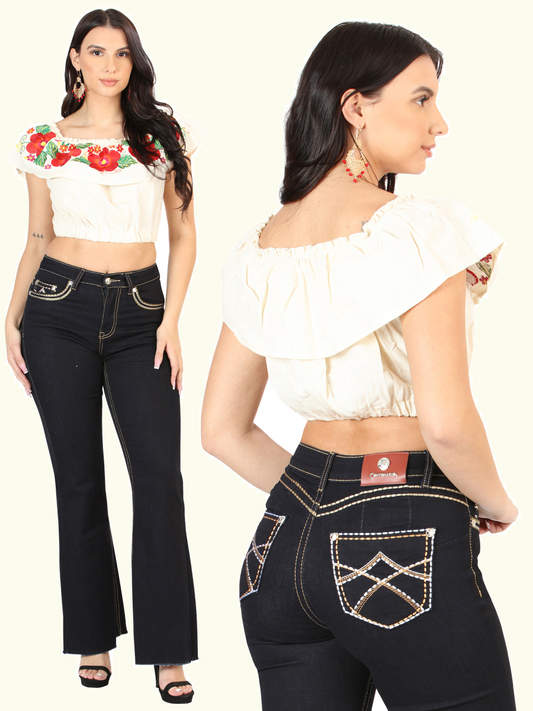 Pantalon Dama Negro Mestiza